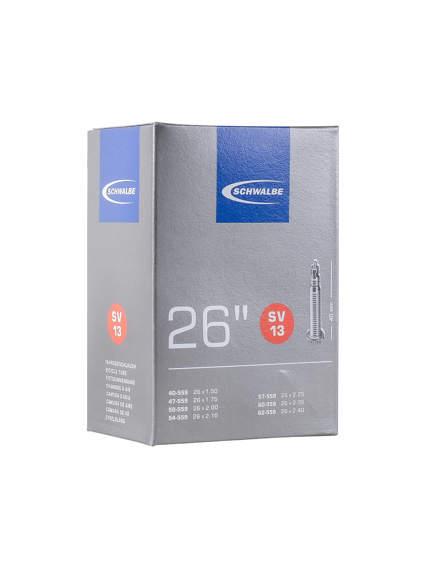 SCHWALBE | Fahrradschlauch Nr.13 SV40 (26") | 